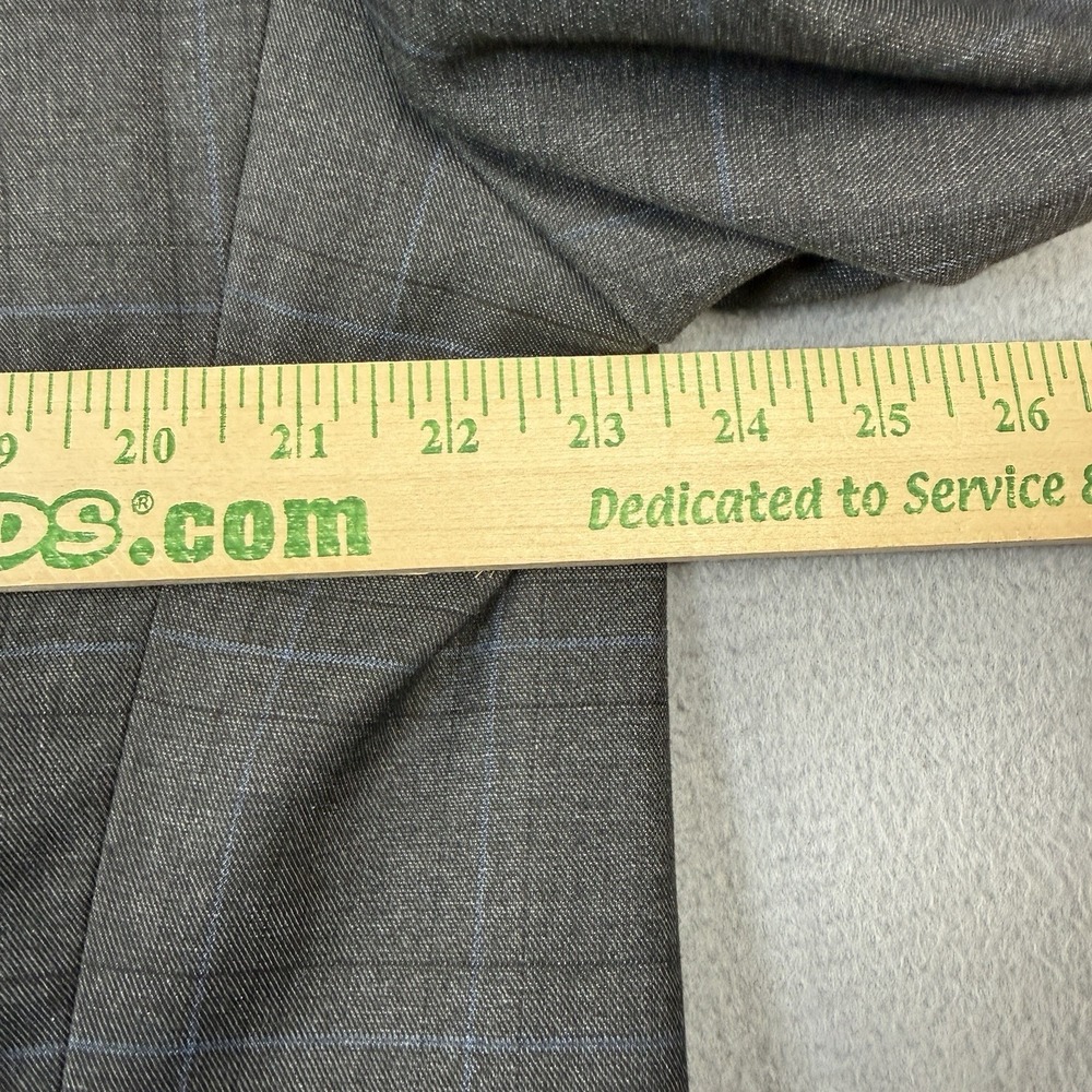 Marc New York Sports‎ Jacket Mens 46L Grey Blue Window Pane Check Dress Blazer - Picture 9 of 11